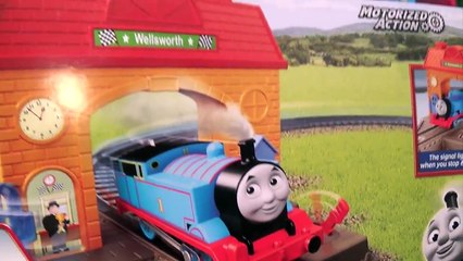 Thomas and Friends Toy Train Set Trackmaster Wellsworth Station Starter Set!