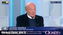 19H Ruth Elkrief : pour Jacques Séguéla le passage de Hollande chez Lucette est de la télé réalité