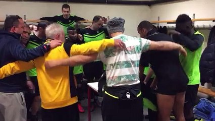 Joie après victoire contre Beaumont