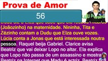 Prova de Amor capítulo-(56-57-58-59-60)Resumo Completo