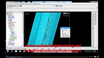 Ansys video tutorial sample from Online design training team