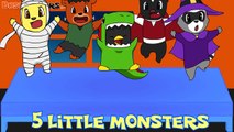 5 Little Monsters | Kids Halloween Song, 5 Little Monkeys, Five Little Monkeys, Baby Nurse