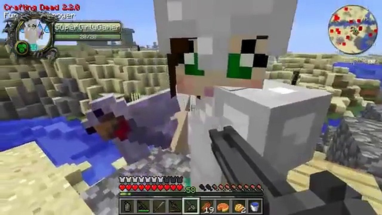 Pat and Jen PopularMMOs Minecraft | HEROBRINES HOUSE MISSION - The Crafting Dead [42]