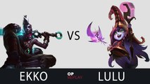 Ekko vs Lulu - SKT T1 Faker EUW LOL Challenger 641LP