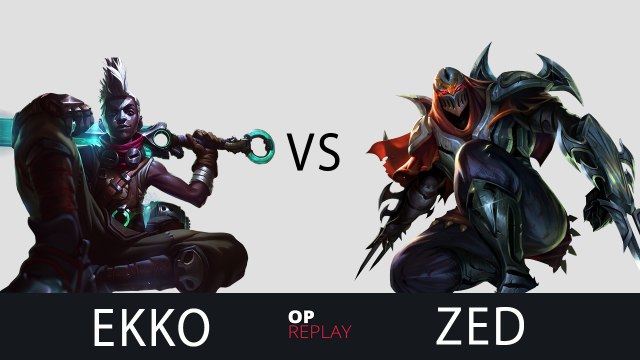 Ekko vs Zed - SKT T1 Faker EUW LOL Challenger 689LP