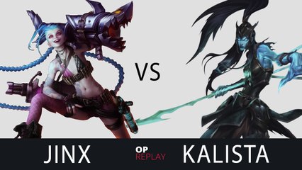 Jinx vs Kalista - SKT T1 Faker vs Bang, EUW LOL Challenger 833LP