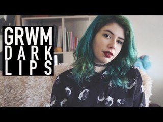 GRWM - GREEN HAIR & DARK LIPS | Because Cats