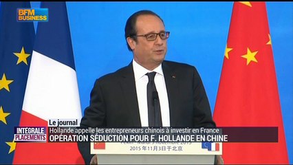 Hollande appelle les entrepreneurs chinois à investir en France