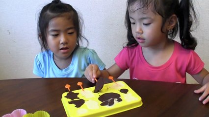 アンパンマンチョコ型でデコチョコを作ろう anpanman chocolate