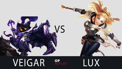 Veigar vs Lux - SKT T1 Faker EUW LOL Master 492LP