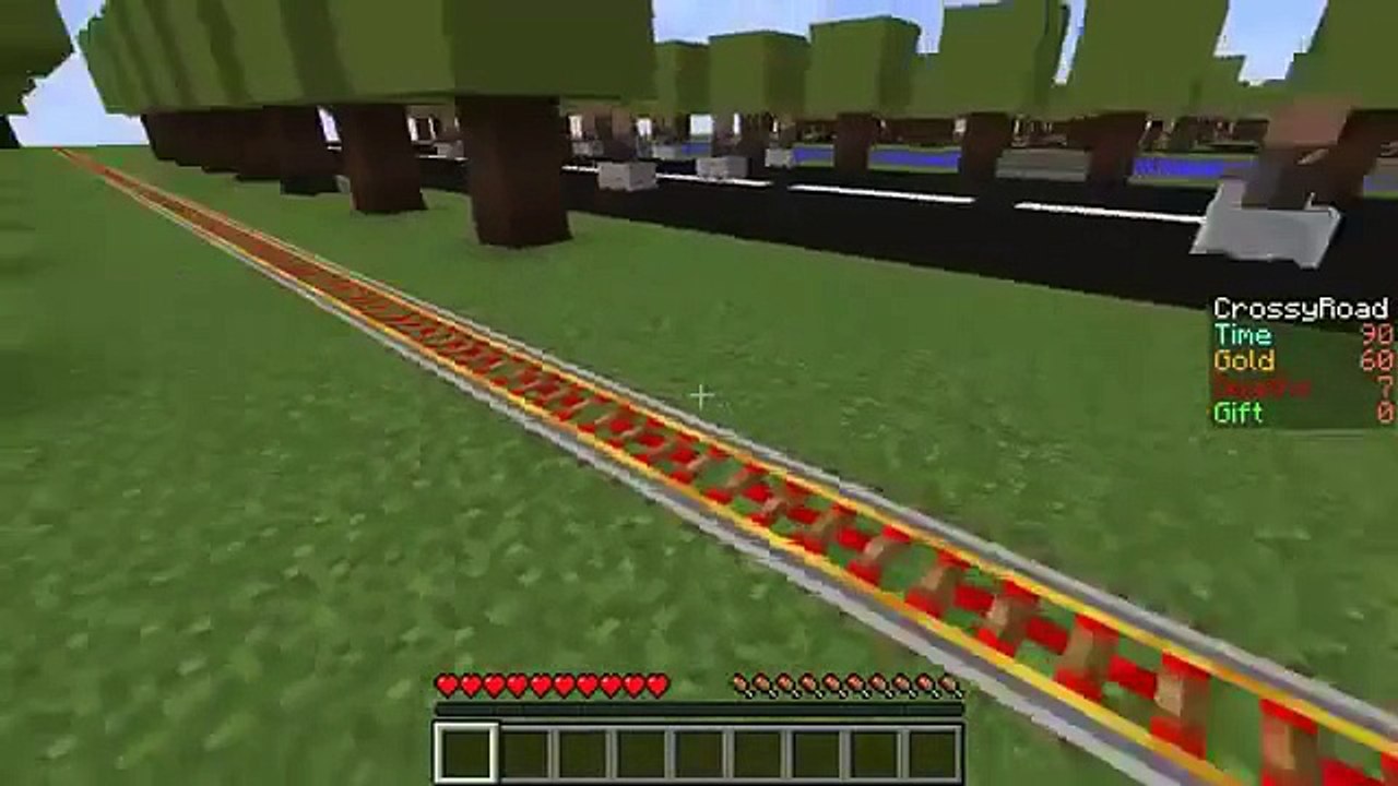 PopularMMOs Pat and Jen Minecraft CROSSY ROAD (CAN YOU MAKE IT ACROSS) Mini-Game