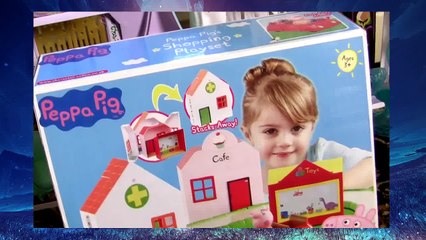 Peppa Pig Shopping Playset Peppa Driving Car to Bakery Shop & Toy Store Review by FunToys