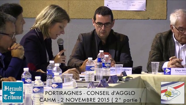 PORTIRAGNES - 2015 - CAHM CONSEIL AGGLO NOVEMBRE 2015 Seconde partie