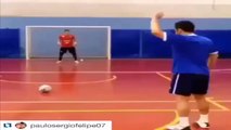 Futsal legend Falcao scores ridiculous penalty