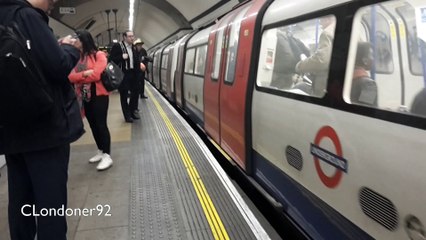 London Underground Northern Line train at Euston station platform 6