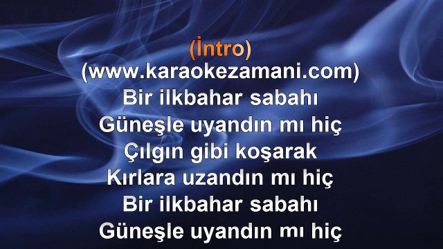 Samime Sanay - Bir İlkbahar Sabahı - 2006 TÜRKÇE KARAOKE