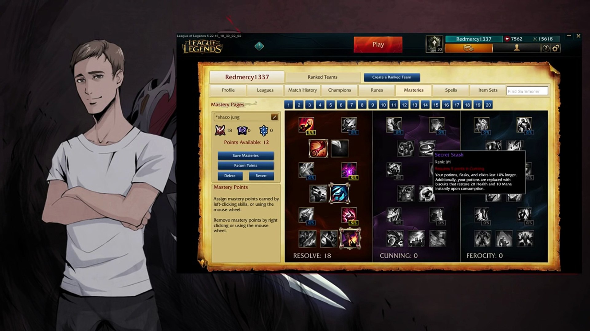 The New Masteries Pre Season/Season 6 League of Legends