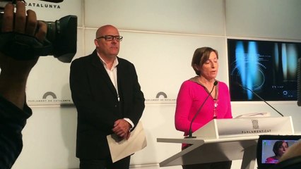 Carme Forcadell anuncia la decisió de la mesa i la junta de portaveus