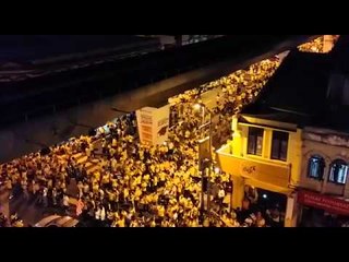 Aerial view of Bersih 4 at Masjid Jamek2