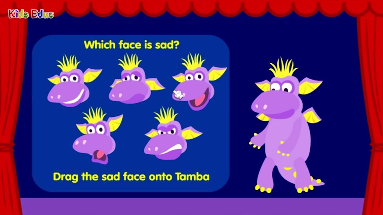 Different Emotions, Feelings Song: Happy, Sad, Excited, Surprised, Angry, Fun Learning Gam