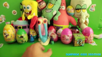 Surprise Eggs Spongebob Squarepants - Harry Potter - ONE DIRECTION - Frozen - BEN 10