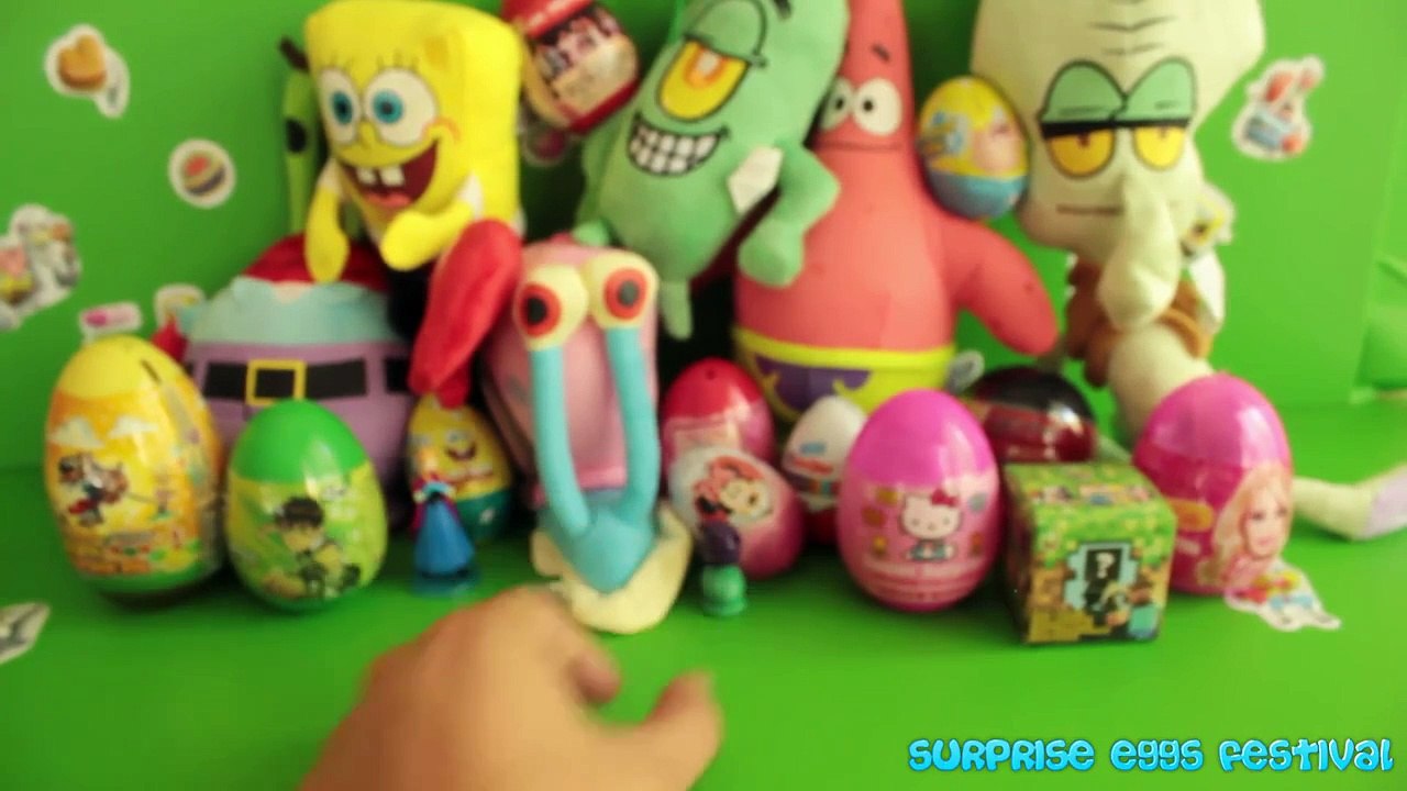 Surprise Eggs Spongebob Squarepants - Harry Potter - ONE DIRECTION - Frozen - BEN 10
