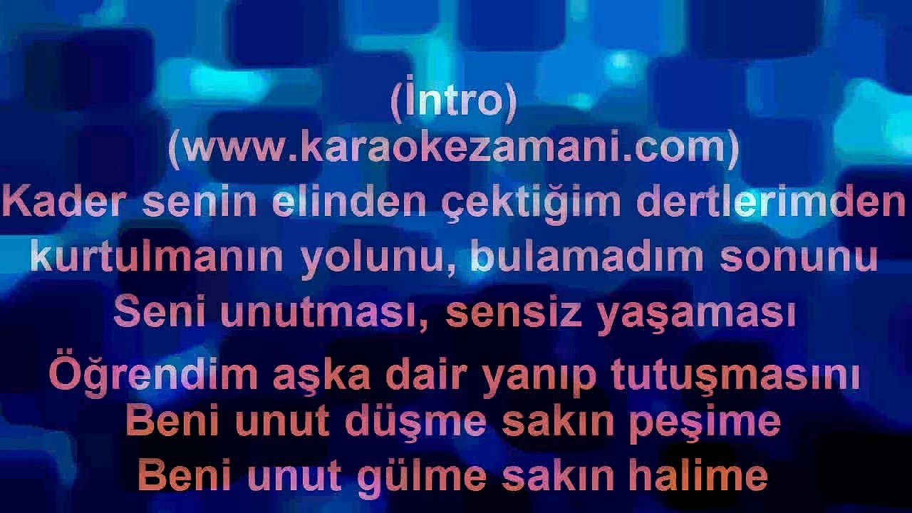 Serdar Ortaç - Beni Unut - 2004 TÜRKÇE KARAOKE