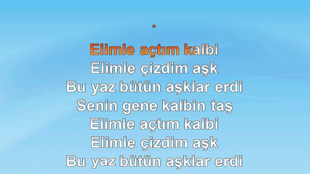 Serdar Ortaç - Elimle - 2011 TÜRKÇE KARAOKE