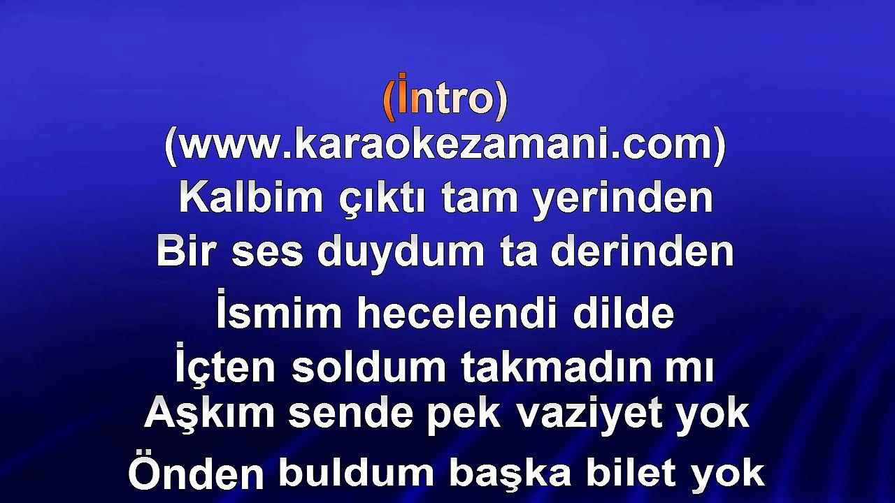 Serdar Ortaç - Yok Mu - 2011 TÜRKÇE KARAOKE