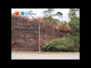 Visuals of Haze, bush fire and dam @ Selangor