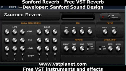 Free VST effect Sanford Reverb - vstplanet.com