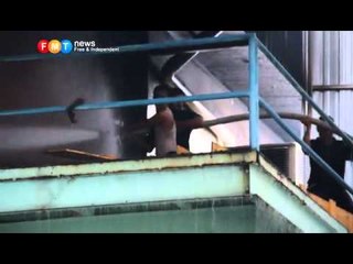 Electronics factory on fire at Klang