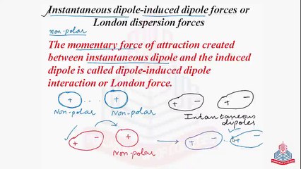 Download Video: Intermolecular forces ( Instantaneous Dipole-Induced Dipole Forces or London Dispersion Forces )  & Factor effecting the London Dispersion Forces