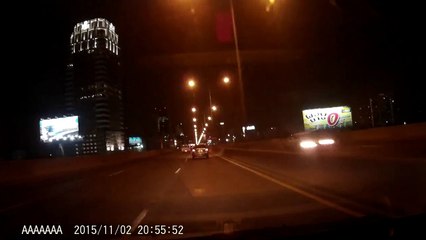 Meteore dans le ciel de Bangkok