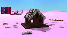 Christmas cartoons for toddlers kids children. Construction game_ gingerbread house