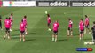 Marcelo, Alvaro Arbeloa and Jese Rodriguez were all busting moves in training