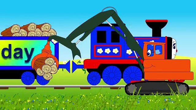 Days of the week song with Choo-Choo train. Trains cartoons for children
