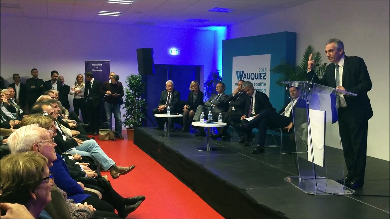 Laurent Wauquiez dans la Drôme (Montélimar, 30 octobre 2015)