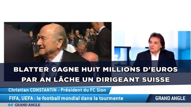 Sepp Blatter gagne huit millions d'euros par an, lâche un dirigeant suisse