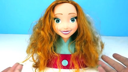 FROZEN Disney Queen Elsa Styling Head Disney Elsa YouTube Toy Review
