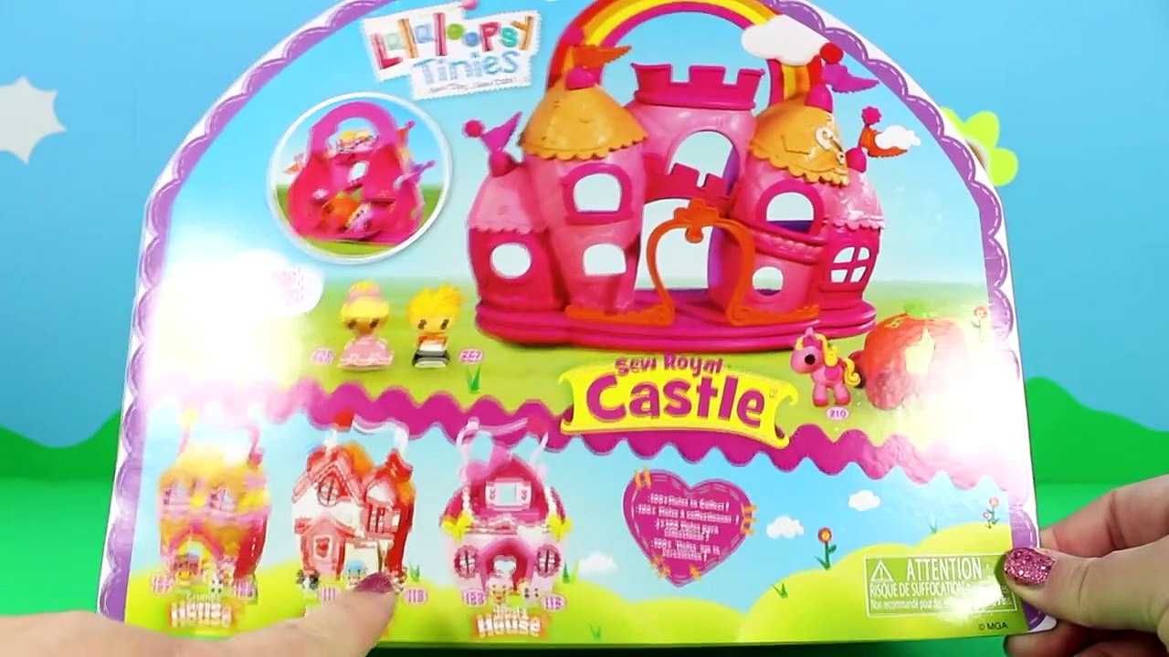 Lalaloopsy Tinies Shopkins Sew Royal Castle Playset Toy Unboxing Opening Review