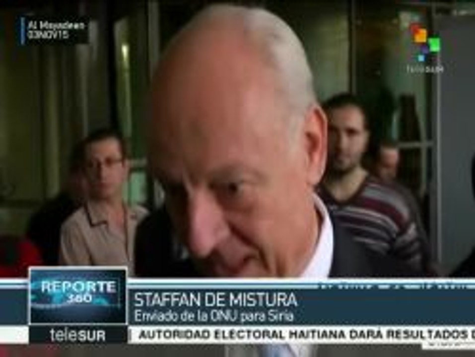 Staffan De Mistura: Necesario nuevo alto al fuego para la paz en siria