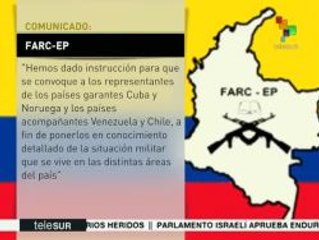FARC advierten que el cese al fuego unilateral es insostenible
