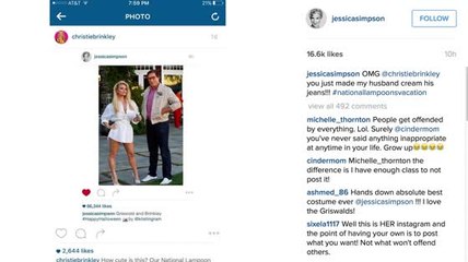 Jessica Simpson's Shocking Reply When Christie Brinkley Complimented Their 'National Lampoons' Costume