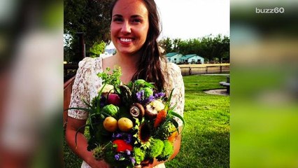 Veggie bridal bouquets and other wedding flower alternatives