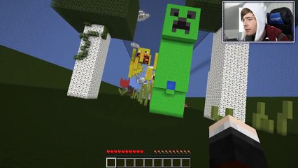 Minecraft | A CREEPERS BUTT?! | Tall Dropper Custom Map #2