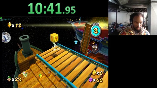 Super Luigi Galaxy (PC) Dolphin Emulator 4.0-5616 Live Stream #3 with XSplit Broadcaster - Part 1 - 1080p 60 FPS