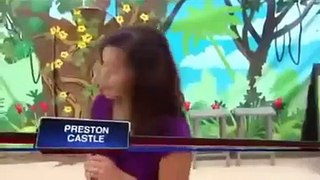 Monkey touch female beautiful newscaster