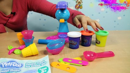 Play-Doh - Double Treat Ice Cream Set / Maszyna do Lodów - Hasbro - A4896 - Recenzja