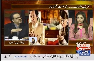 What was the Talk between Reham Khan and Dr. Shahid Masood
